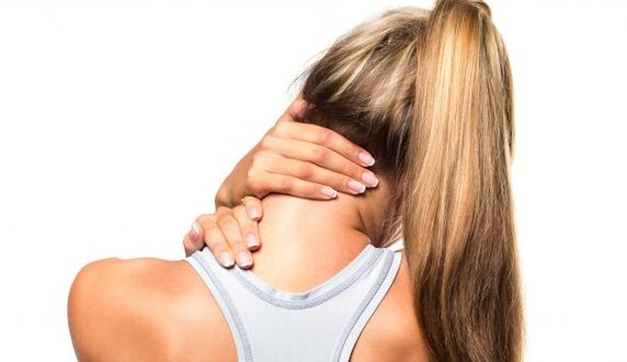 tension musculaire dans l'ostéochondrose cervicale